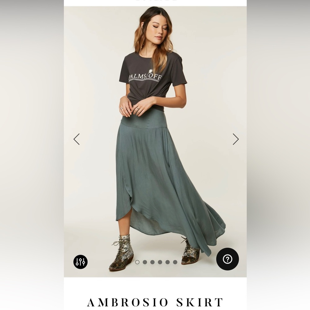 O’Neil Ambrosio Skirt-Balsam Green, Size Large